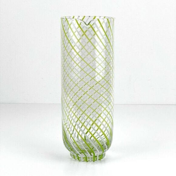 Anthropologie Beatriz Pitcher Lime Green Swirl - Picture 2 of 11